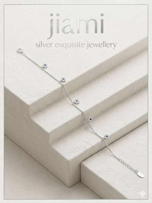 Sapphire Petal Grace Bracelet