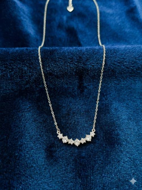 Starlit Heart Charm Necklace